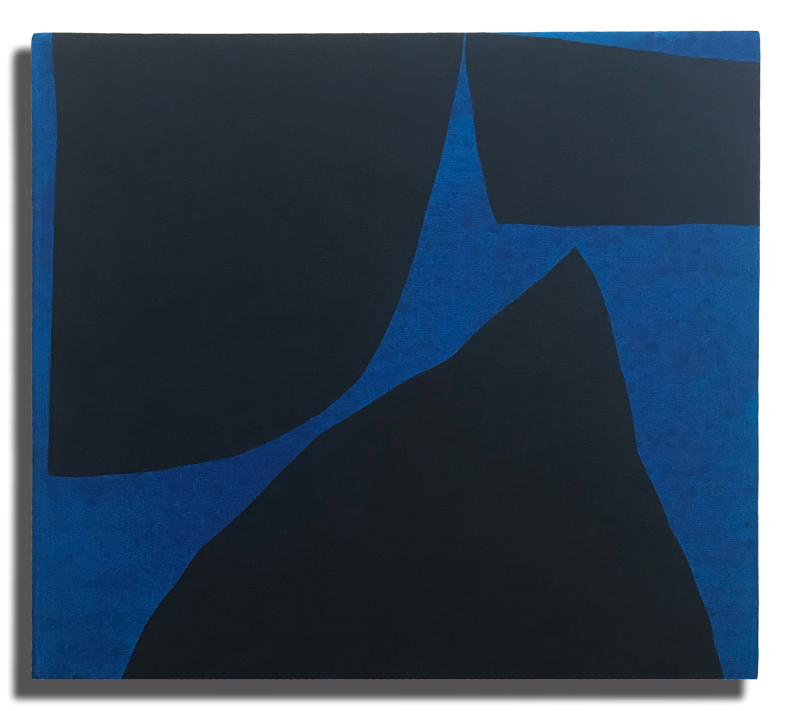 Jack Killick: Drop (2020) Acrylic on board (31.5cm x 36.5cm x 5cm).