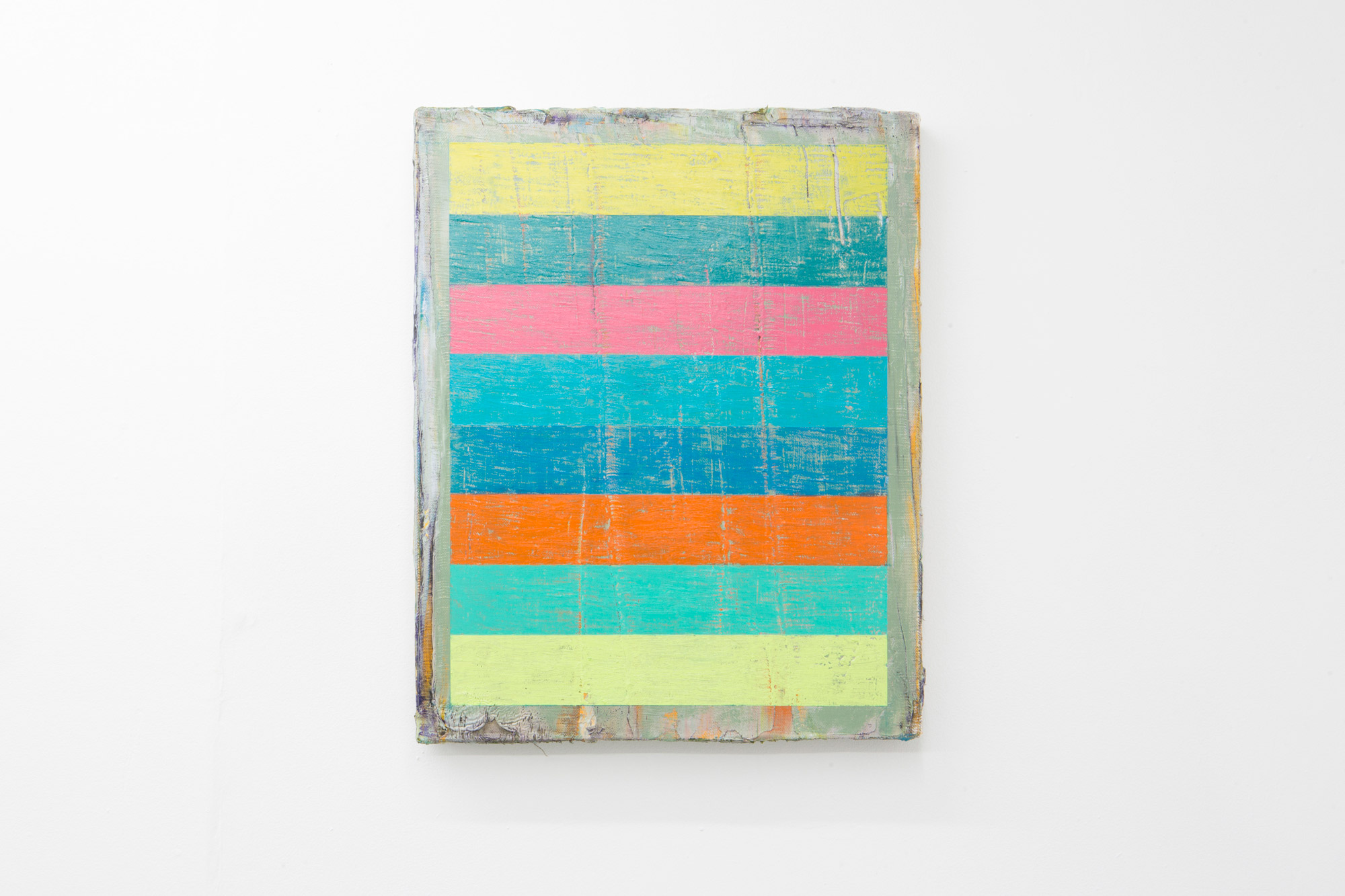 Stripes 2 (2019) Oil, oil bar and oil pastel on linen, (40cm x 50cm).