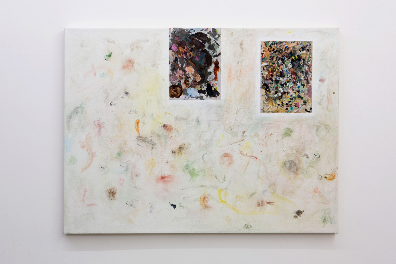 Stuart Brisley: Palettes from The Museum of Ordure 2020 Acrylic on gesso on canvas, 92 cm x 122 cm