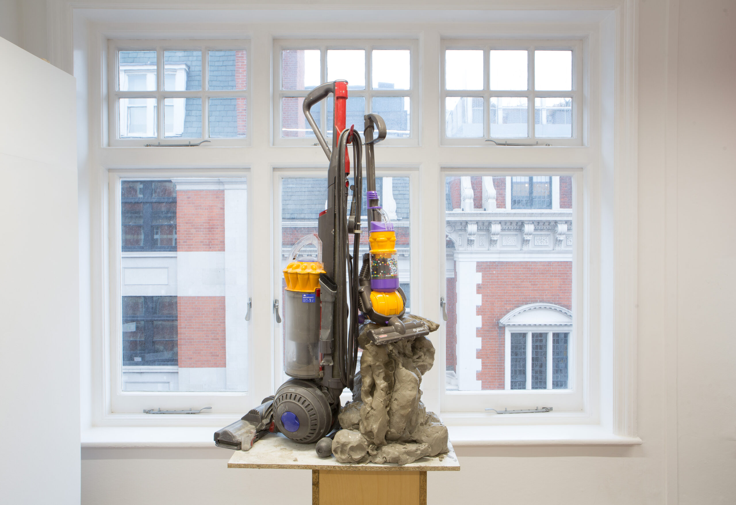 Harley Kuyck-Cohen Art Deco (2021) Dyson Hoover, toy hoover and Clay, 93 cm x 70 cm x 70 cm.