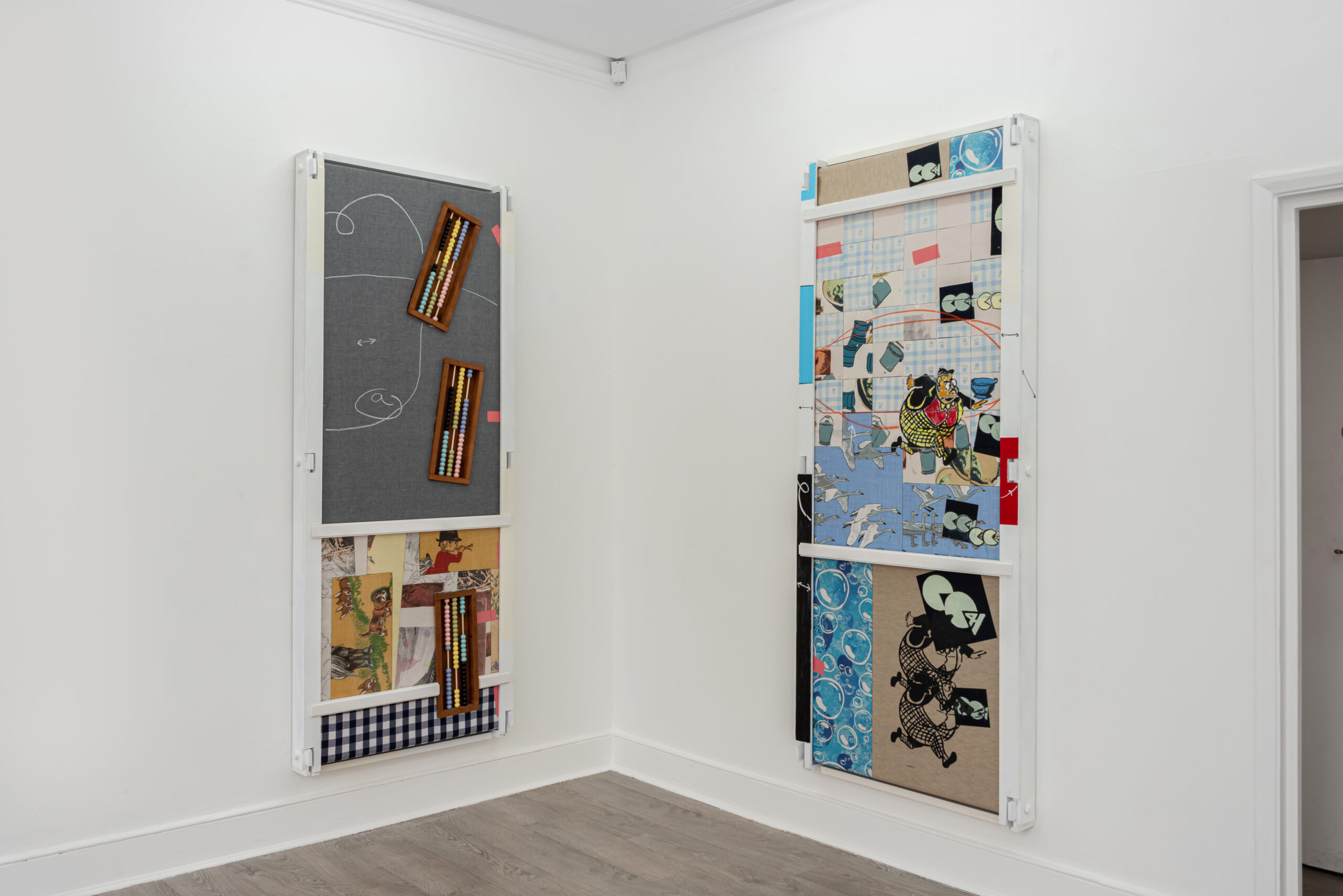 Exhibition view: Harley Kuyck-Cohen 'I is voor Inkt' at LUNGLEY Gallery, London.