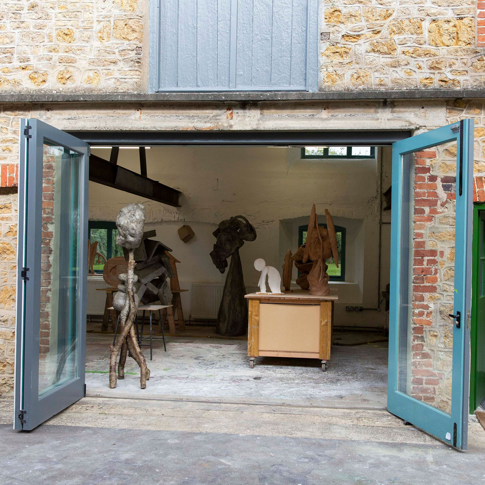 ‘unscripted’ Artist Residencies Open Studio, The Maltings, Bruton, 2024. Photo: Clare Walsh